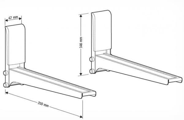 Кронштейн для СВЧ-печи Holder MWS-2005 Silver